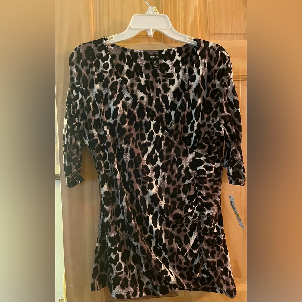 Style & Co. Leopard Print Top